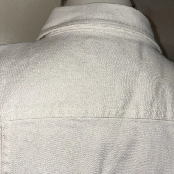 BANANA REPUBLIC White Sleeveless Denim Button Up Dress Size Small NWT - Picture 9 of 17